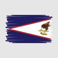 vecteur de drapeau des samoas américaines