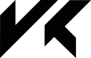 vk moderne logo vecteur