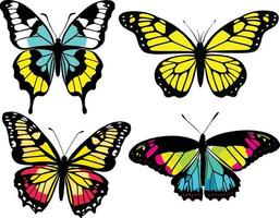 magnifique papillon vecteur art. cette est un modifiable et imprimable vecteur fichier