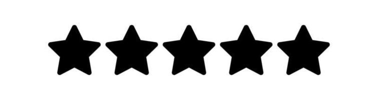 cinq étoiles évaluation vecteur illustration pour tout fins.