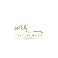 lettre mr signature logo template vecteur