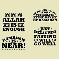 Ramadan citations T-shirt conception vecteur