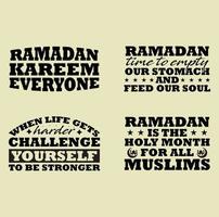 Ramadan citations T-shirt conception vecteur