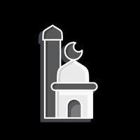 icône mosquée. en relation à eid Al fitr symbole. islamique. ramadan. Facile illustration1 vecteur
