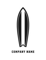 planche de surf silhouette icône. Facile moderne minimal plat style. surfant, plage, signe, symbole ou logo vecteur conception.
