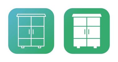icône de vecteur d'armoire étagères