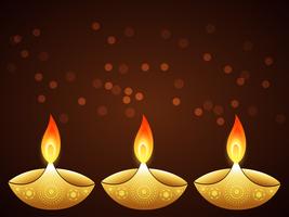 Diwali élégant salutation vecteur