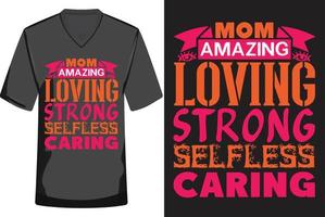 vecteur de conception de t-shirt typographie fête des mères