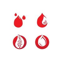 icône de vecteur de donneur de goutte de sang