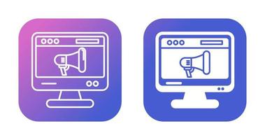icône de vecteur de marketing en ligne
