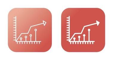 icône de vecteur de croissance du marché