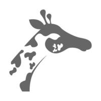 girafe logo icône conception vecteur