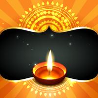 élégant fond joyeux diwali vecteur