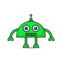 mignonne robot mascotte conception kawaii vecteur