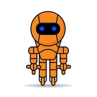 vecteur robot conception mascotte kawaii