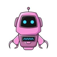 mignonne vecteur illustration robot rose conception. une moderne illustration de robot conception