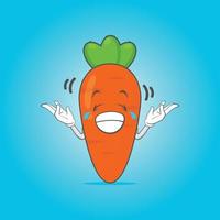 illustration vectorielle de caractère de carotte vecteur
