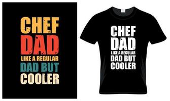 chef papa amoureux du père journée ancien T-shirt conception vecteur