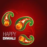 joyeux diwali design vecteur