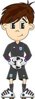 mignonne dessin animé Angleterre Football football gardien de but - des sports illustration vecteur