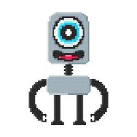 pixel art illustration vecteur robot conception kawaii