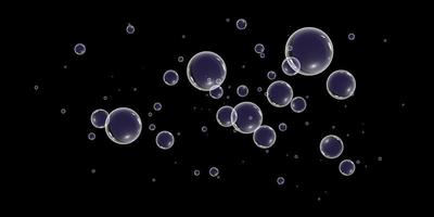 coloré savon bulles. isolé, transparent, réaliste savon bulles. vecteur