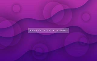 abstrait moderne foncé violet pente cercle ombre et vague forme décoration Contexte. eps10 vecteur