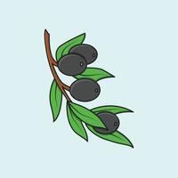 illustration de Olives vecteur dessin