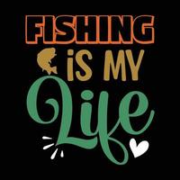 pêche est mon la vie vecteur