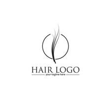 cheveux logo conception sur blanc arrière-plan, vecteur illustration.