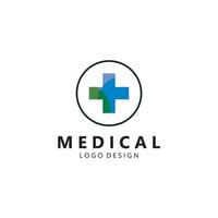 vecteur de modèle de logo médical de santé