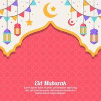 fond de concept eid mubarak vecteur