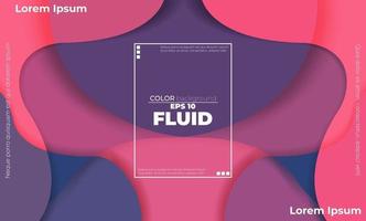 papier peint géométrique créatif. composition de formes de gradient de flux fluide à la mode. applicable pour carte-cadeau, affiche sur le modèle d'affiche de mur, page de destination, ui, ux, coverbook, baner, médias sociaux publiés, vecteur