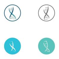 Humain ADN élément logo vecteur