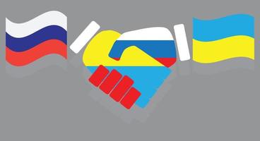 relation amicale Ukraine Russie vecteur