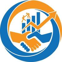 logo d'entreprise financière vecteur