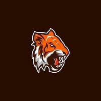 vecteur illustration de tigre mascotte logo