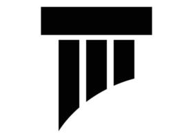 pilier icône logo conception modèle vecteur isolé