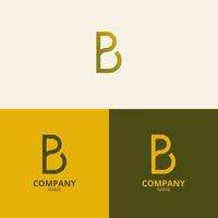 le lettre b logo avec une nettoyer et moderne style aussi les usages une luxueux or pente couleur, lequel est parfait pour renforcement votre entreprise logo l'image de marque vecteur