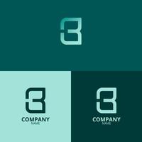 le lettre b logo avec une nettoyer et moderne style aussi les usages une bleu pente Couleur avec une jeune thème, lequel est parfait pour renforcement votre entreprise logo l'image de marque vecteur