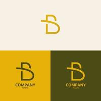 le lettre b logo avec une nettoyer et moderne style aussi les usages une luxueux or pente couleur, lequel est parfait pour renforcement votre entreprise logo l'image de marque vecteur