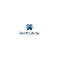 sommeil dentaire logo conception . vecteur