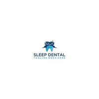 sommeil dentaire logo conception . vecteur