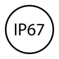 ip67 ip67 la norme imperméable icône vecteur pour graphique conception, logo, site Internet, social médias, mobile application, ui