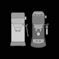 ensemble de café fabricant main dessin vecteur, café fabricant tiré dans une esquisser style, café fabricant entraine toi modèle contour, vecteur illustration.