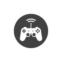 vidéo Jeu manette logo icône vecteur illustration