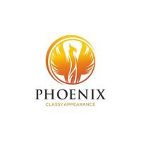 conception de modèle d'illustration vectorielle icône logo phoenix vecteur