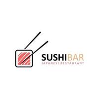 Sushi vecteur logo modèle, ou Japonais spécialités.