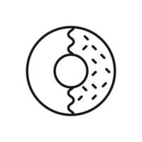 modifiable icône de Donut, vecteur illustration isolé sur blanc Contexte. en utilisant pour présentation, site Internet ou mobile app