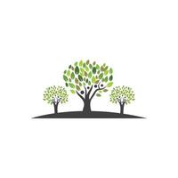 famille arbre logo modèle vecteur illustration